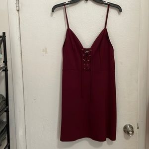 Urban Outfitters Burgundy Mini Dress